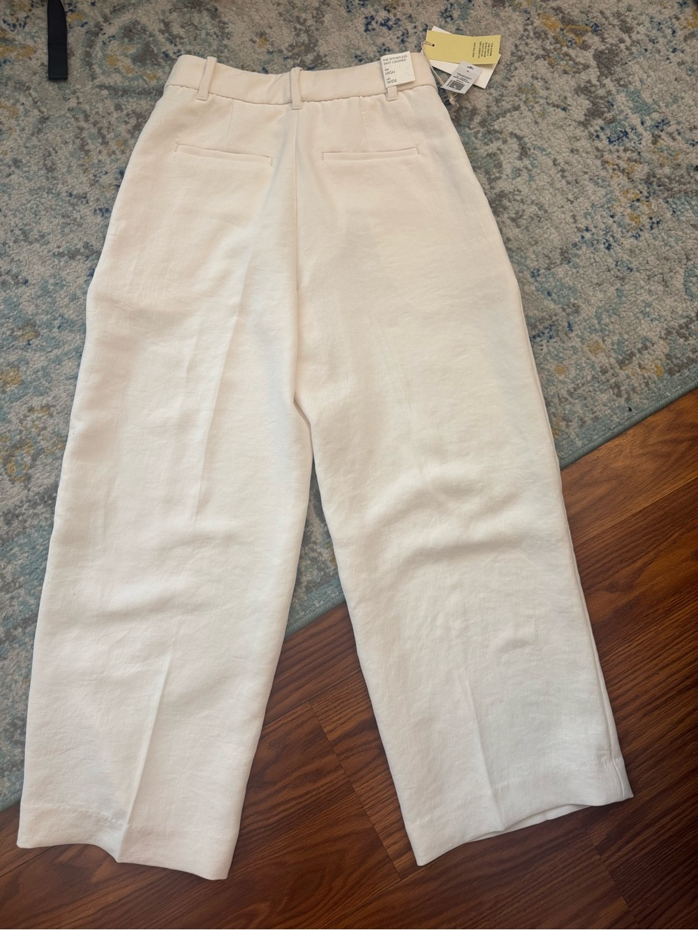 NWT Aritzia Wilfred effortless cropped pants in light birch - Picture 4 of 6